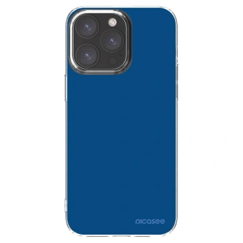 Picasee διαφανής θήκη σιλικόνης Apple iPhone 15 Pro Max - Navy Blue