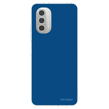 Picasee διαφανής θήκη σιλικόνης Motorola Moto G51 - Navy Blue