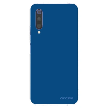 Picasee διαφανής θήκη σιλικόνης Xiaomi Mi 9 - Navy Blue