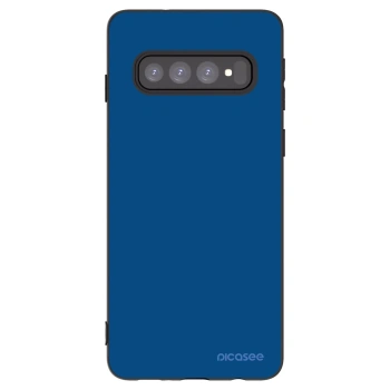 Picasee Μαύρη θήκη σιλικόνης για Samsung Galaxy S10 G973 - Navy Blue