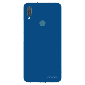 Picasee διαφανής θήκη σιλικόνης Huawei Y7 2019 - Navy Blue