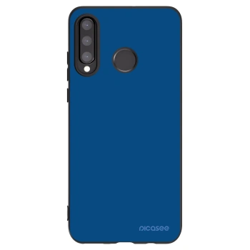 Picasee Μαύρη θήκη σιλικόνης για Huawei P30 Lite - Navy Blue