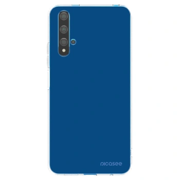 Picasee διαφανής θήκη σιλικόνης Huawei Nova 5T - Navy Blue