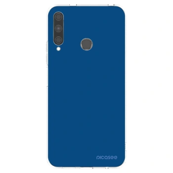 Picasee διαφανής θήκη σιλικόνης Huawei P40 Lite E - Navy Blue