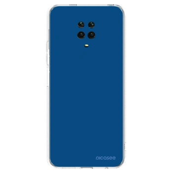 Picasee διαφανής θήκη σιλικόνης Xiaomi Redmi Note 9 Pro - Navy Blue