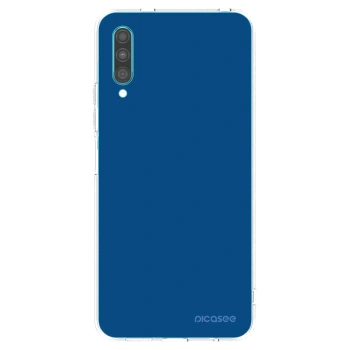 Picasee διαφανής θήκη σιλικόνης Samsung Galaxy A30s A307F - Navy Blue