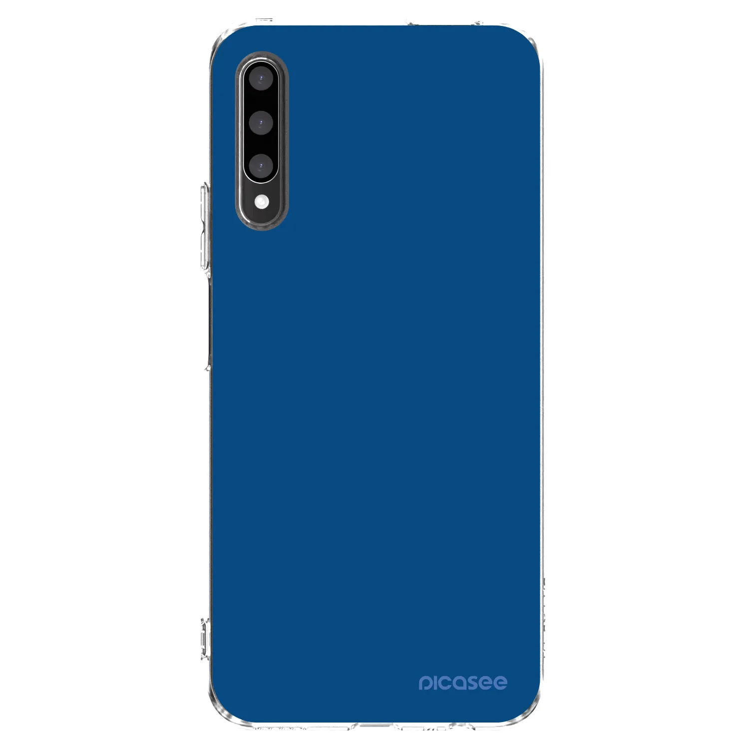 Picasee διαφανής θήκη σιλικόνης Honor 9X Pro - Navy Blue
