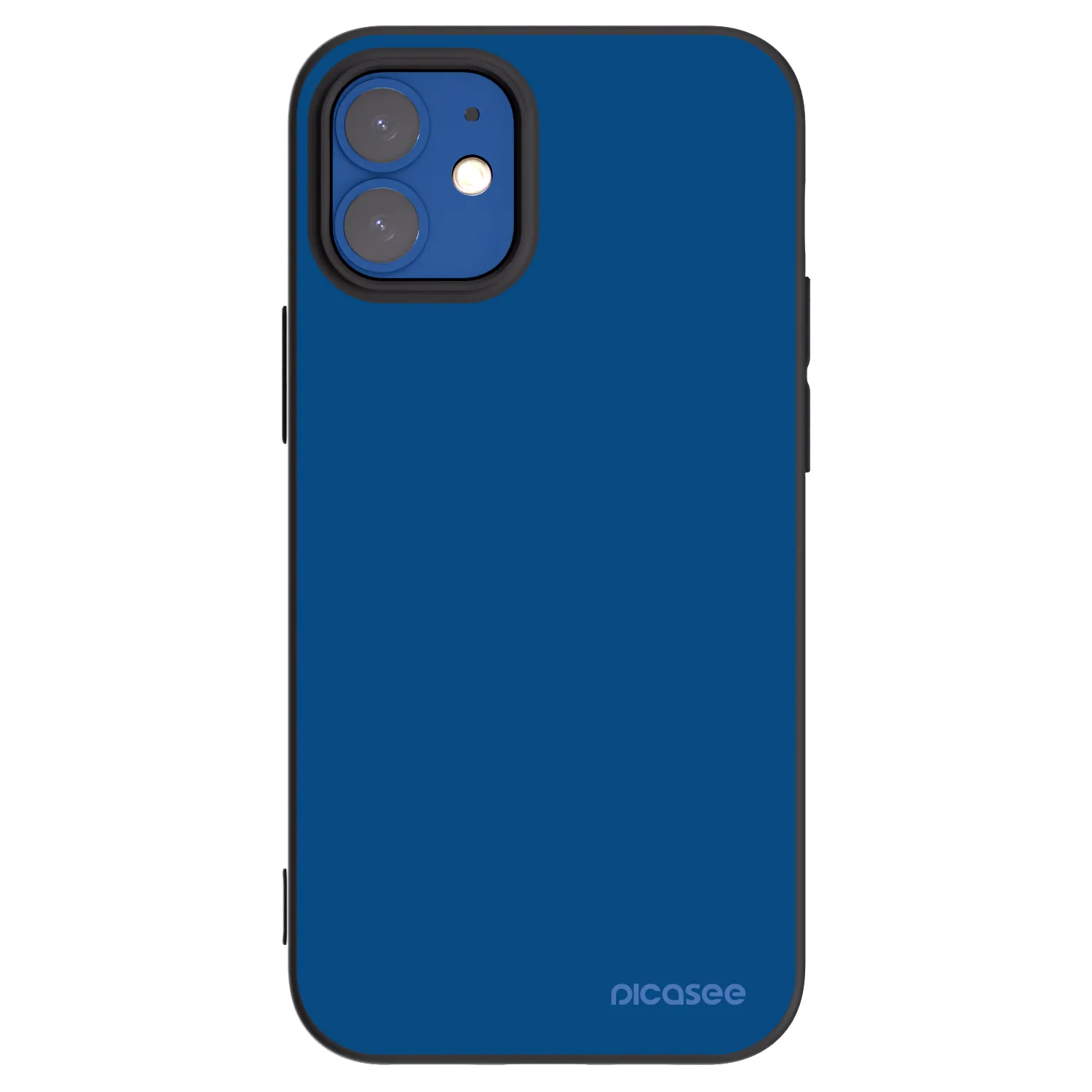 Picasee Μαύρη θήκη σιλικόνης για Apple iPhone 12 mini - Navy Blue