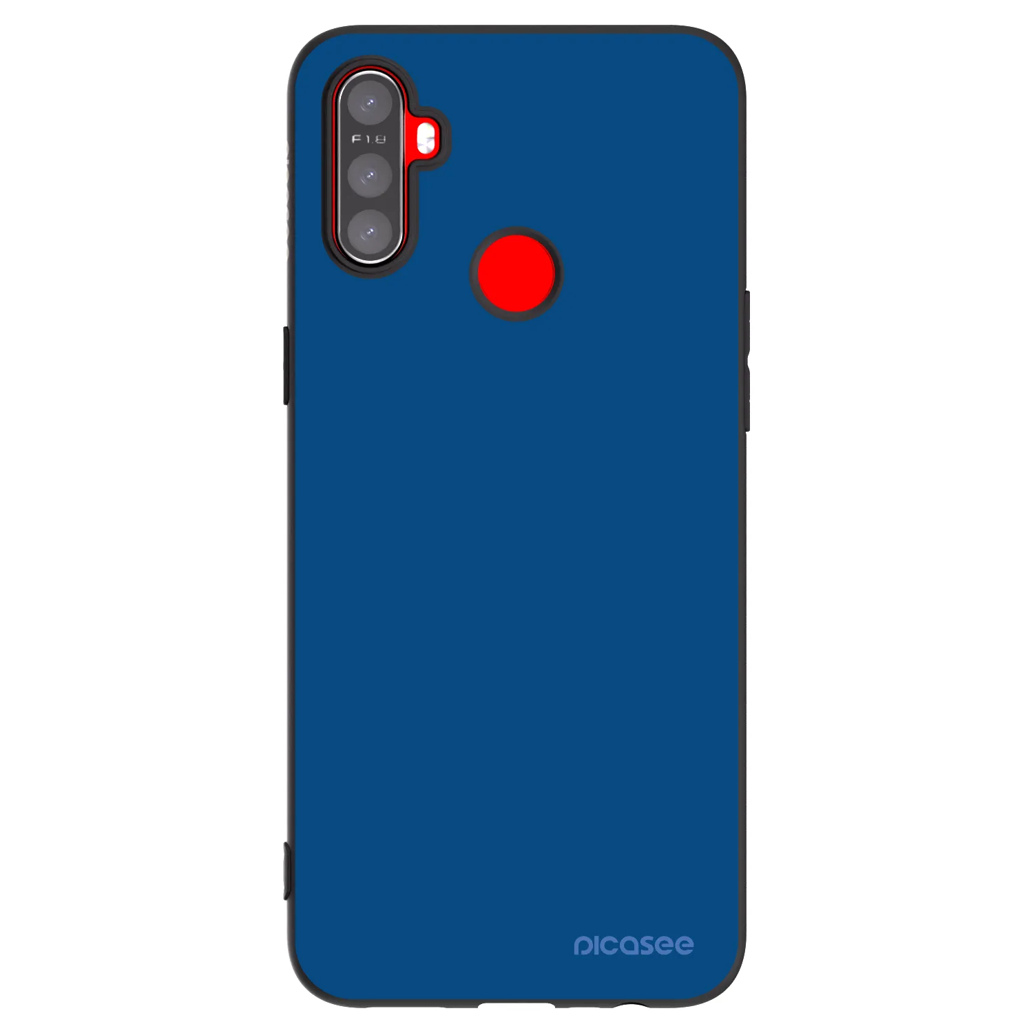 Picasee Μαύρη θήκη σιλικόνης για Realme C3 - Navy Blue
