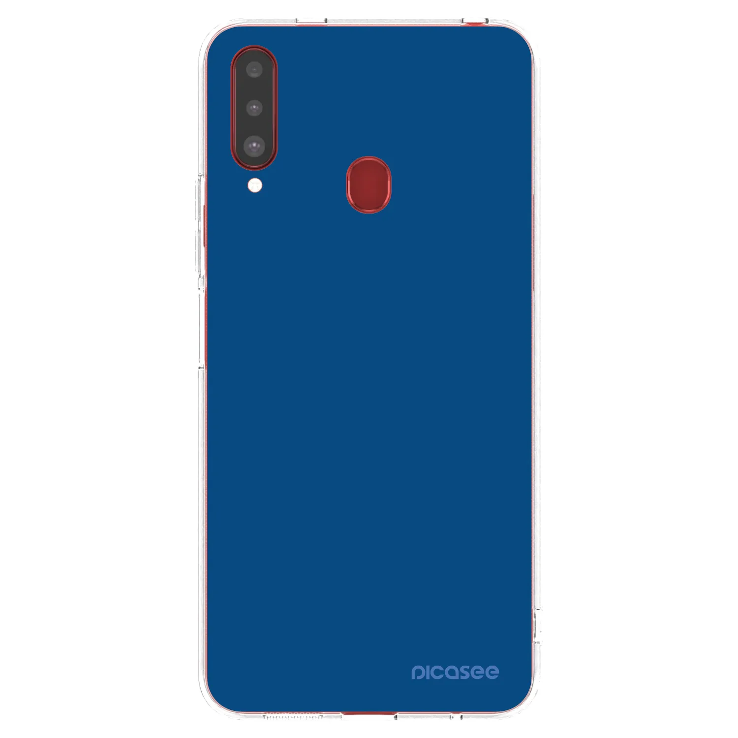 Picasee διαφανής θήκη σιλικόνης Samsung Galaxy A20s - Navy Blue