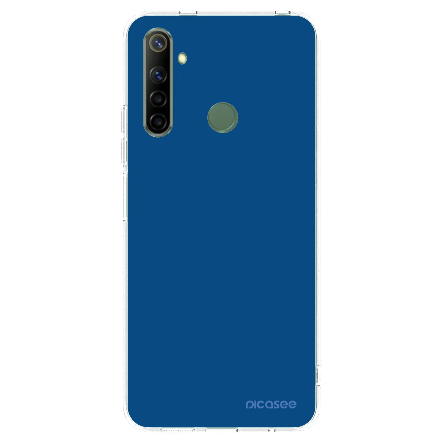 Picasee διαφανής θήκη σιλικόνης Realme 6i - Navy Blue