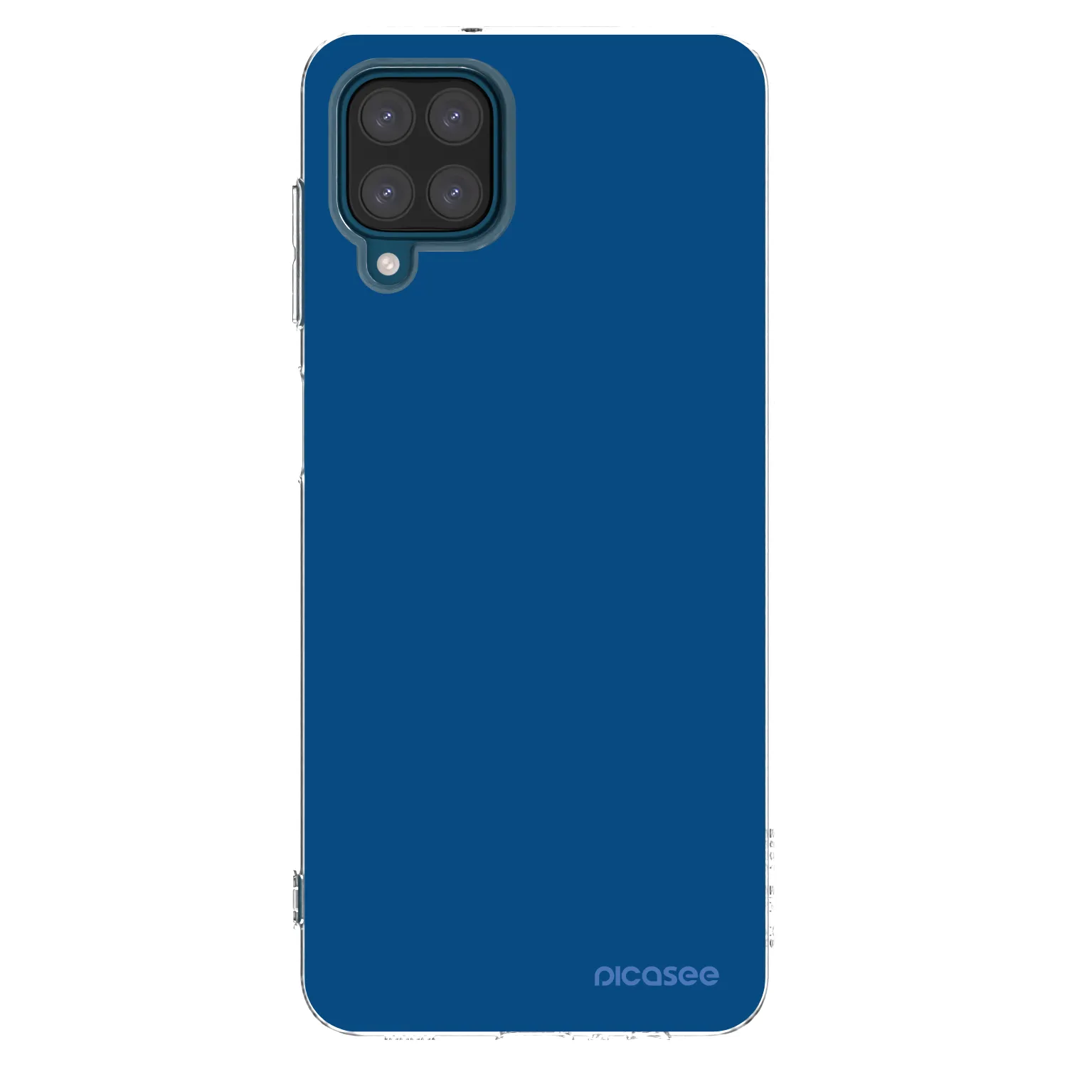Picasee διαφανής θήκη σιλικόνης Samsung Galaxy A12 A125F - Navy Blue