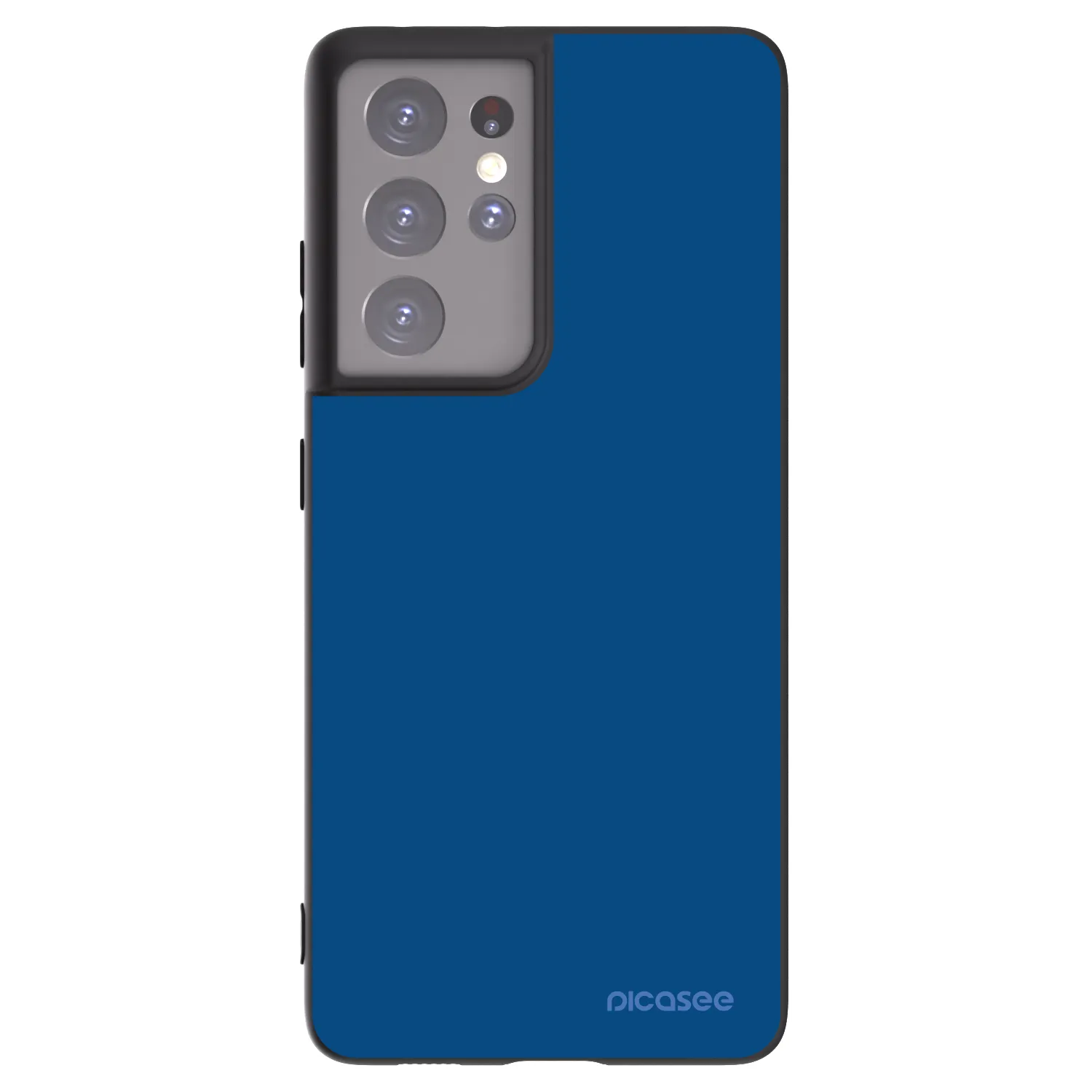Picasee Μαύρη θήκη σιλικόνης για Samsung Galaxy S21 Ultra 5G G998B - Navy Blue