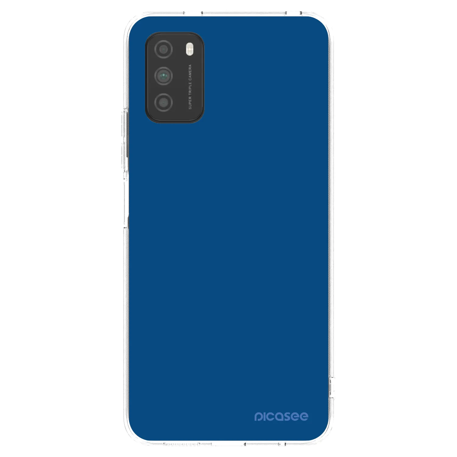 Picasee διαφανής θήκη σιλικόνης Xiaomi Poco M3 - Navy Blue