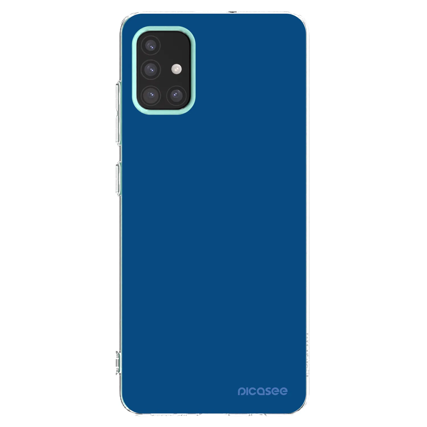 Picasee διαφανής θήκη σιλικόνης Samsung Galaxy M31s - Navy Blue