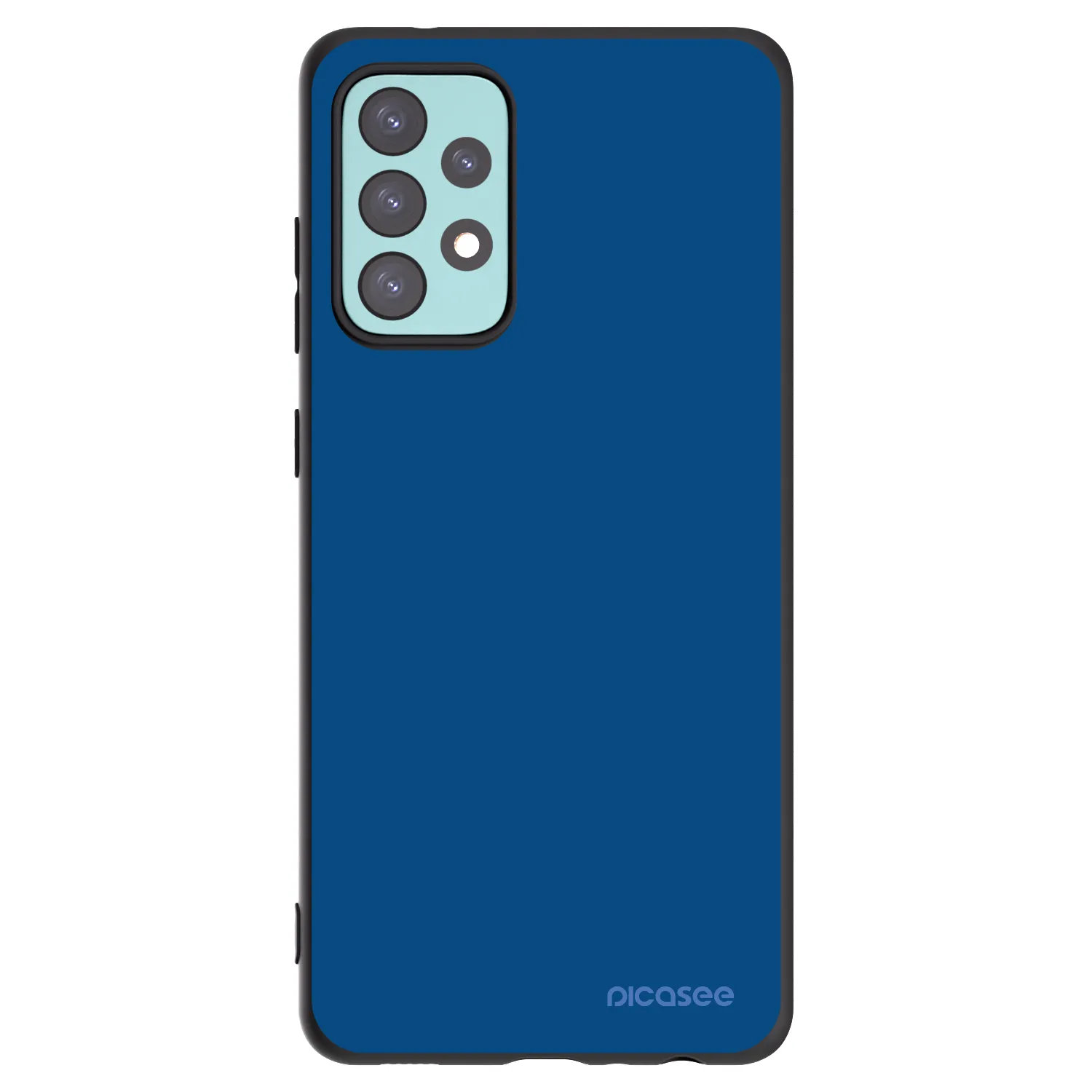 Picasee Μαύρη θήκη σιλικόνης για Samsung Galaxy A72 A725F - Navy Blue