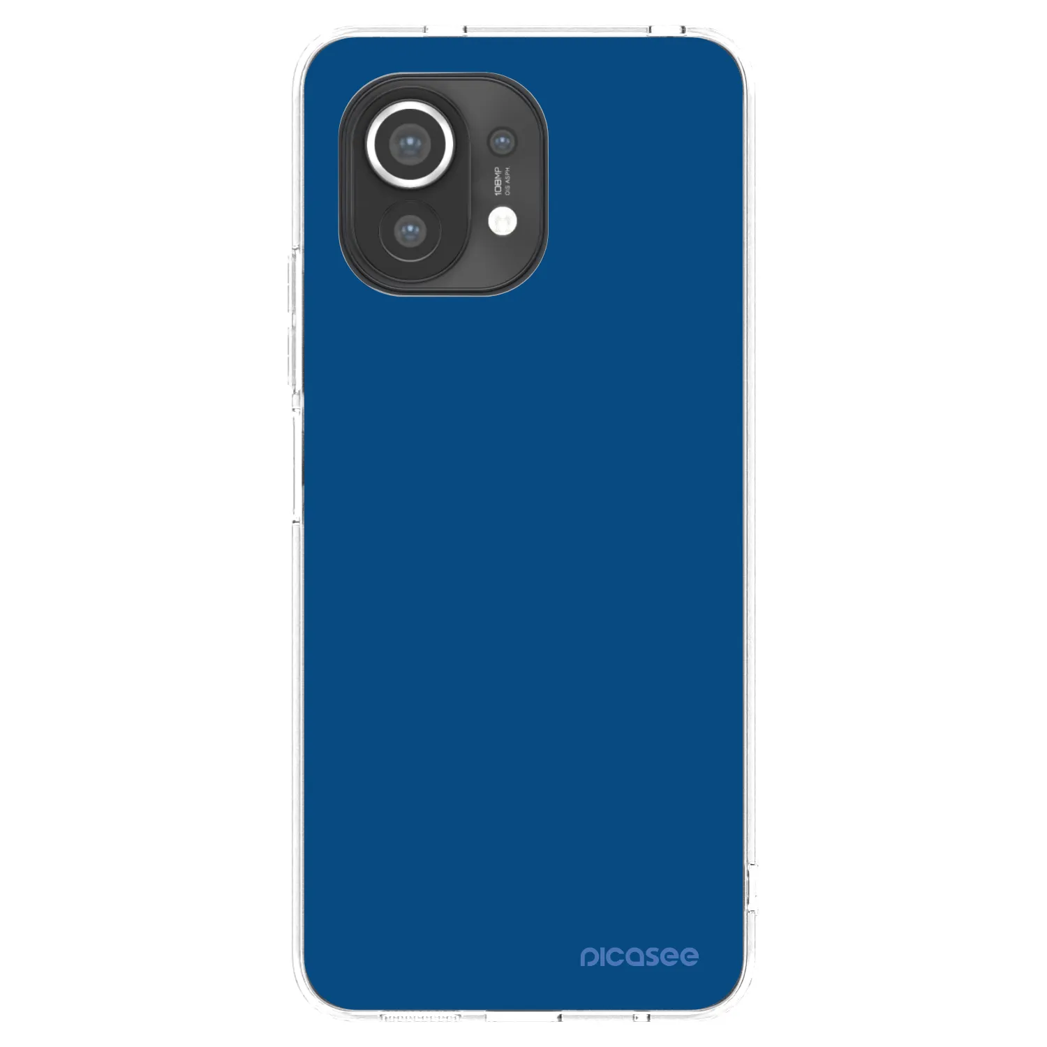 Picasee διαφανής θήκη σιλικόνης Xiaomi Mi 11 - Navy Blue