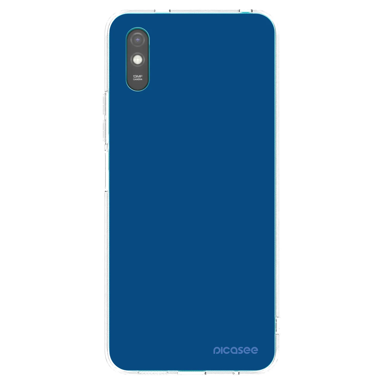 Picasee διαφανής θήκη σιλικόνης Xiaomi Redmi 9AT - Navy Blue