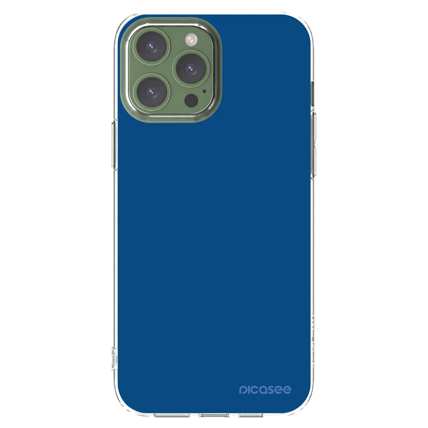 Picasee διαφανής θήκη σιλικόνης Apple iPhone 13 Pro Max - Navy Blue