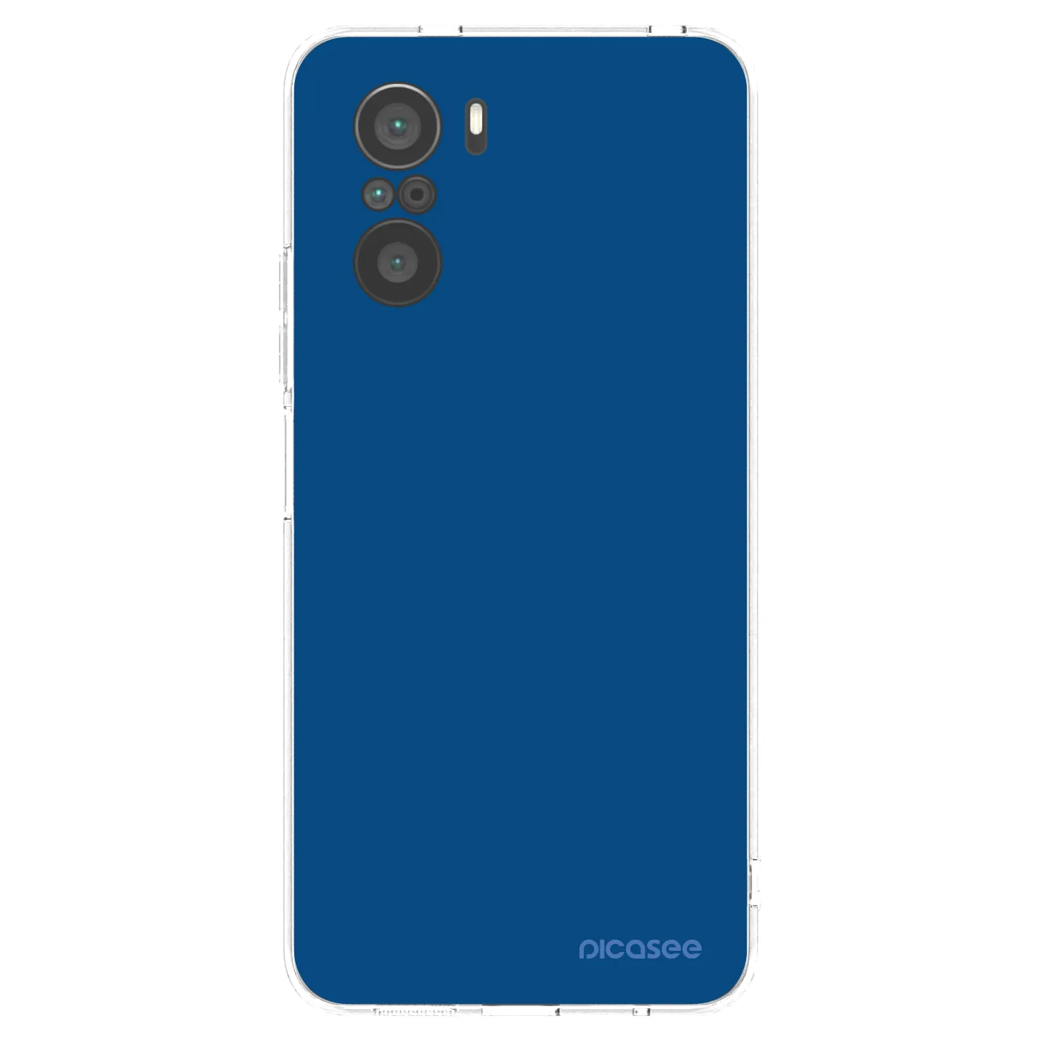 Picasee διαφανής θήκη σιλικόνης Xiaomi Poco F3 - Navy Blue