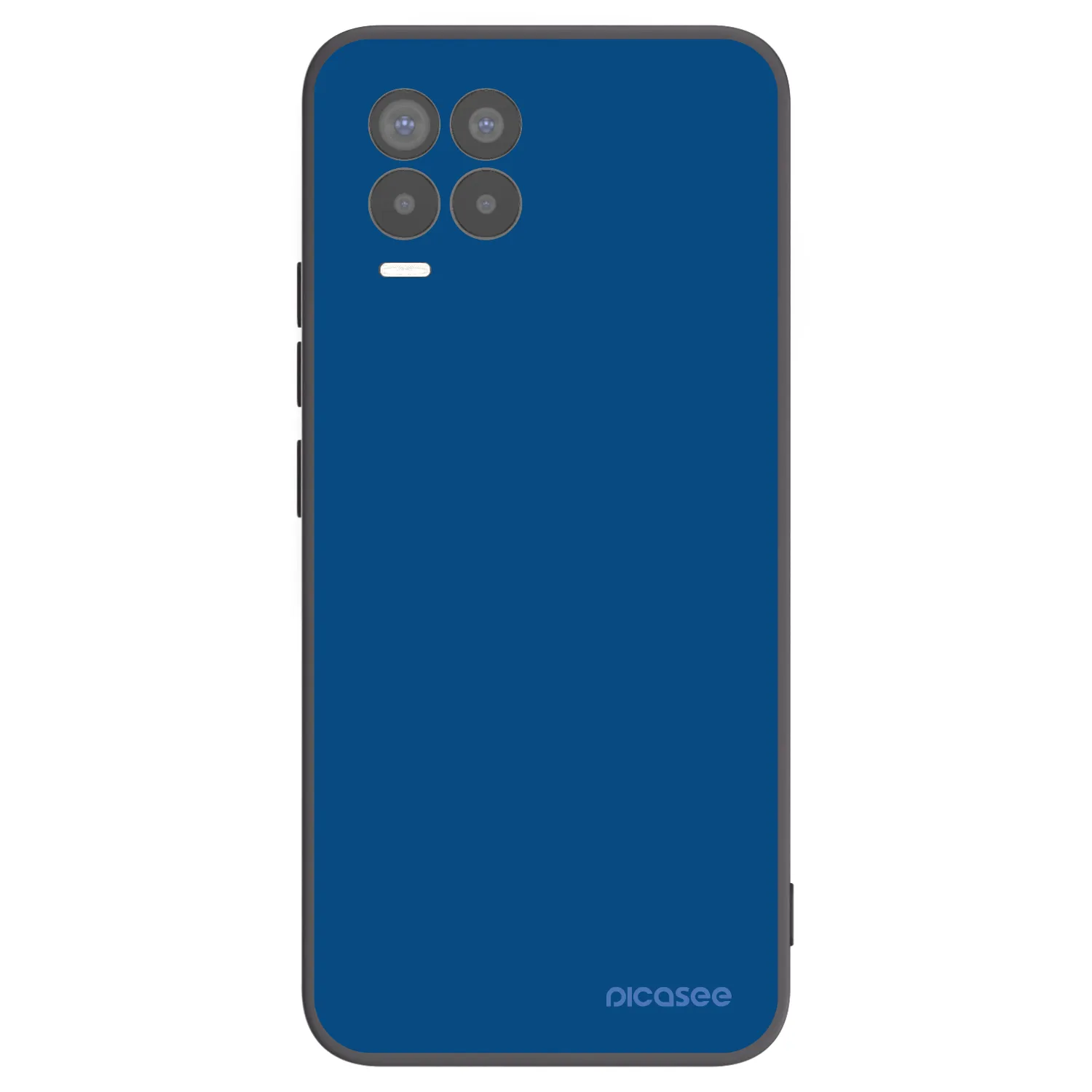 Picasee Μαύρη θήκη σιλικόνης για Realme 8 4G - Navy Blue