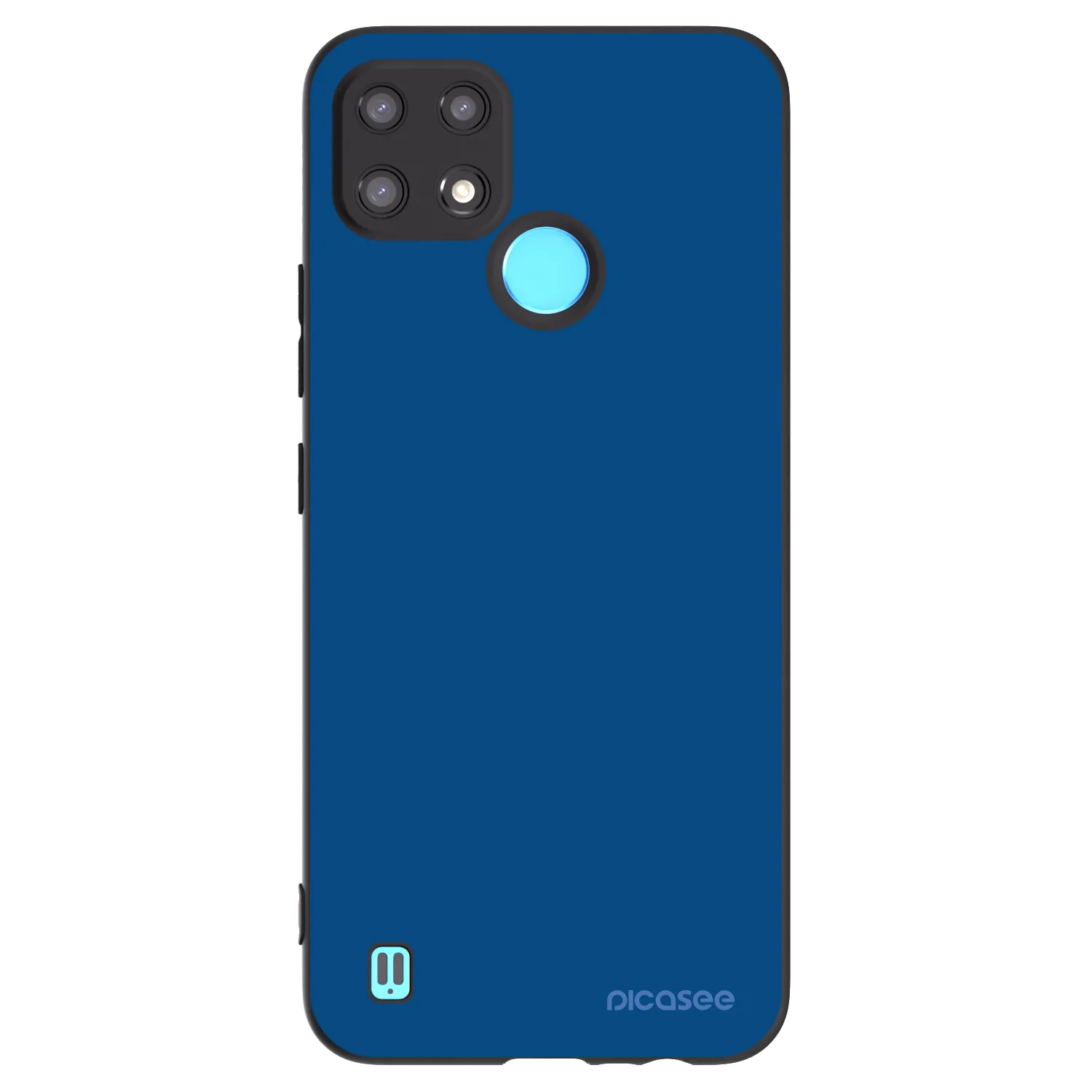 Picasee Μαύρη θήκη σιλικόνης για Realme C21 - Navy Blue