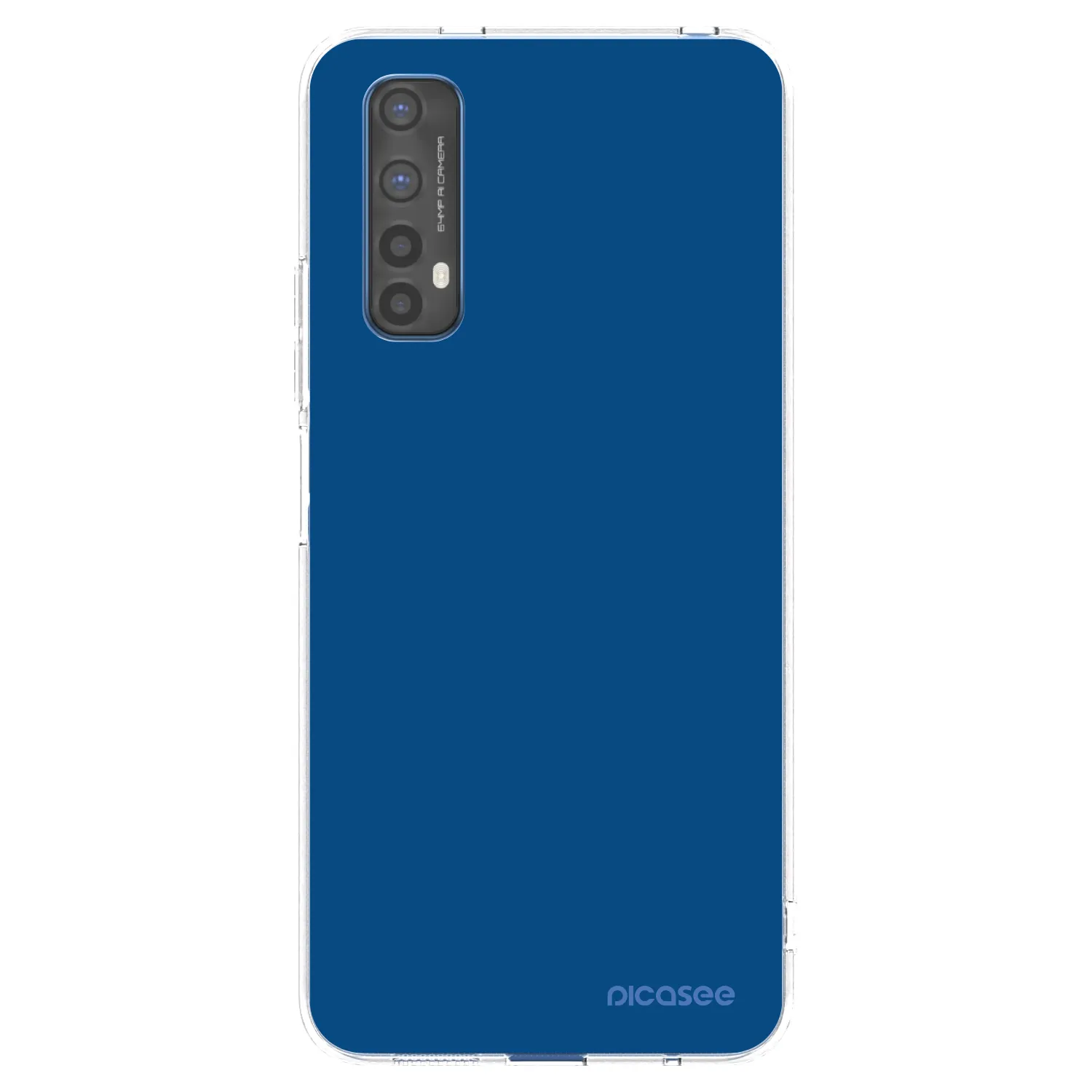 Picasee διαφανής θήκη σιλικόνης Realme 7 - Navy Blue