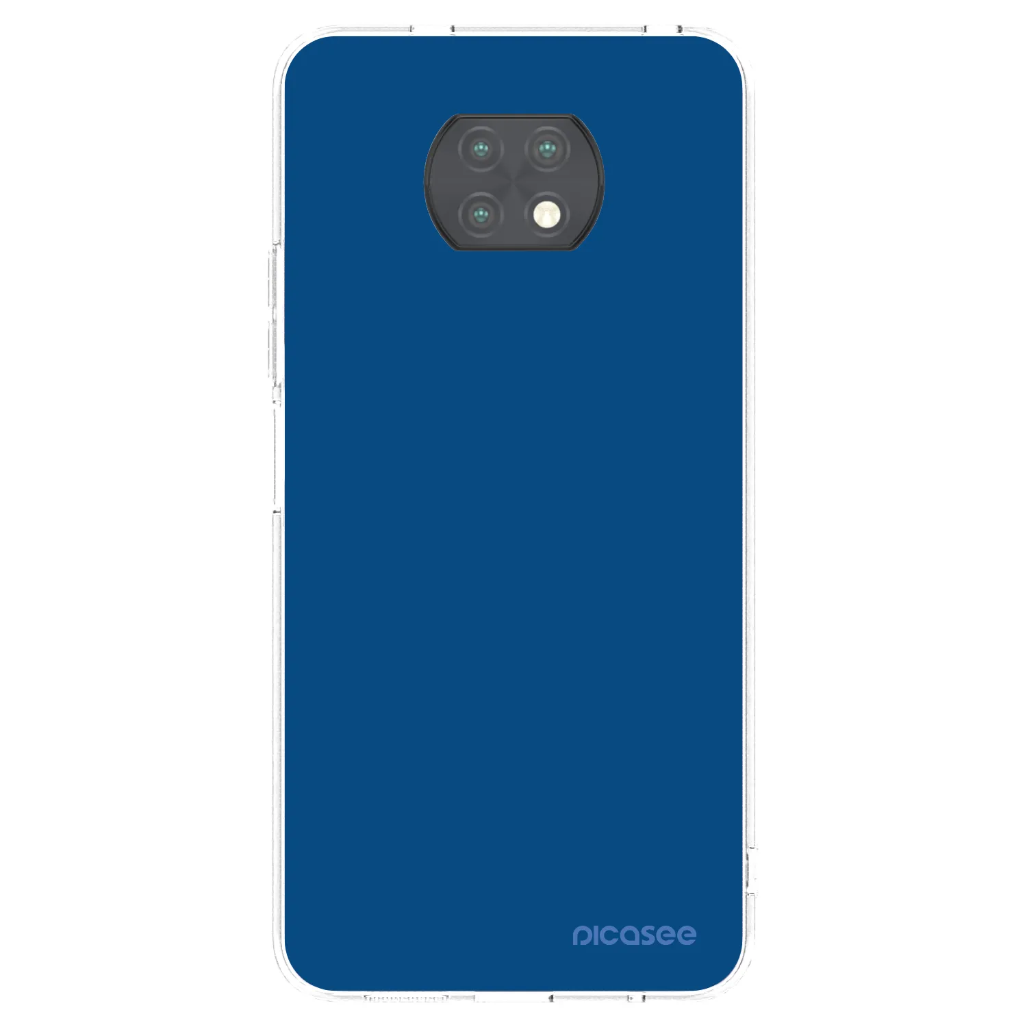 Picasee διαφανής θήκη σιλικόνης Xiaomi Redmi Note 9T - Navy Blue