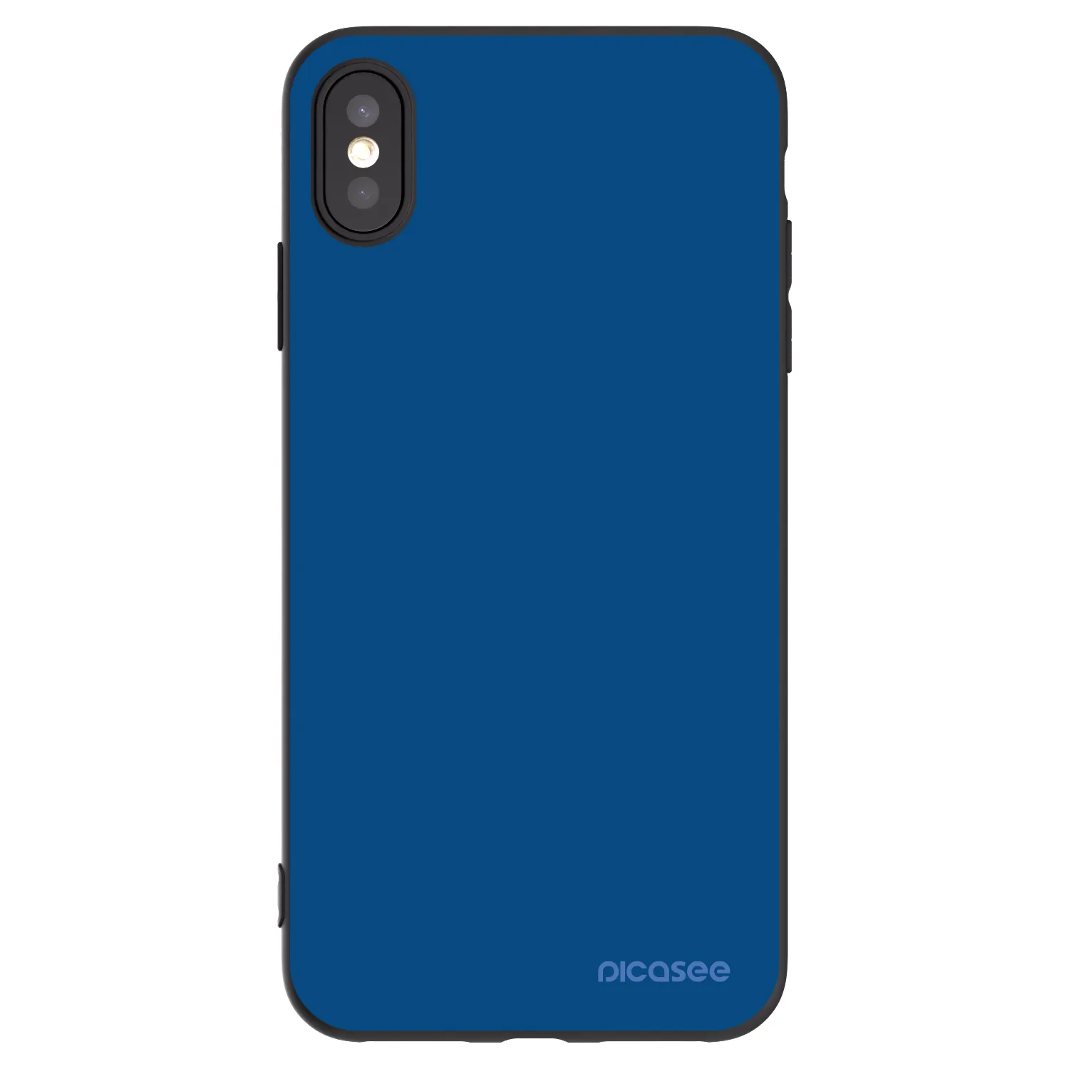 Picasee Μαύρη θήκη σιλικόνης για Apple iPhone XS Max - Navy Blue