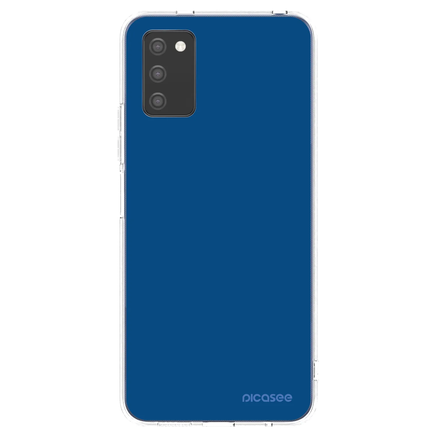 Picasee διαφανής θήκη σιλικόνης Samsung Galaxy A03s A037G - Navy Blue