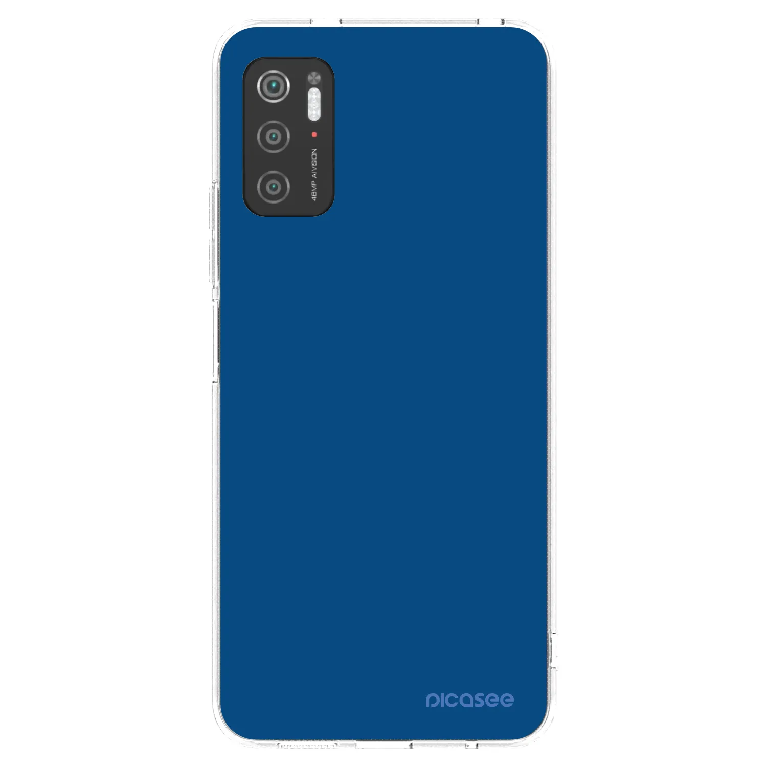 Picasee διαφανής θήκη σιλικόνης Xiaomi Poco M3 Pro 5G - Navy Blue