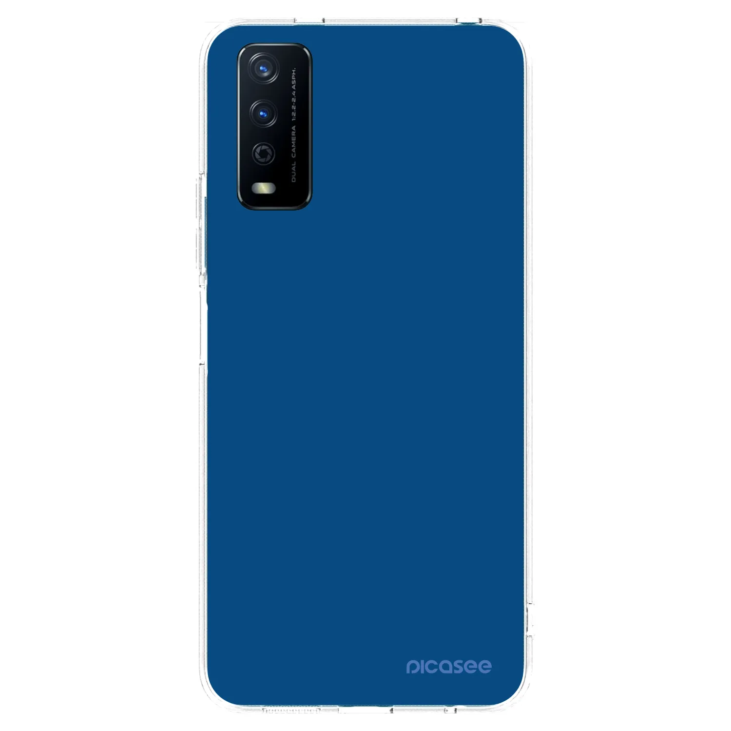 Picasee διαφανής θήκη σιλικόνης Vivo Y11s - Navy Blue