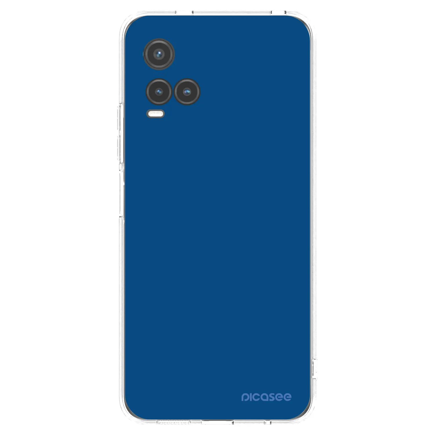 Picasee διαφανής θήκη σιλικόνης Vivo Y33s - Navy Blue