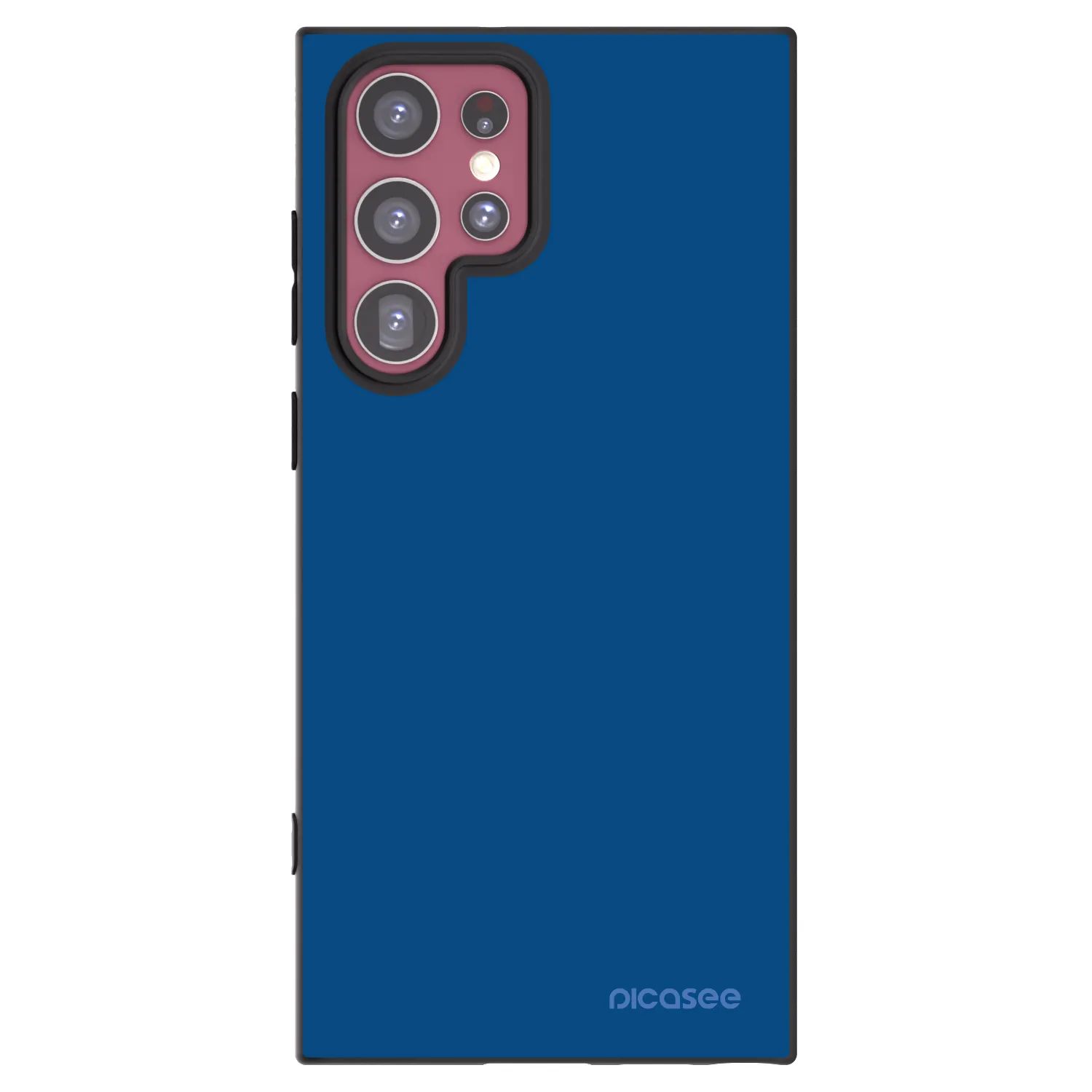 Picasee Μαύρη θήκη σιλικόνης για Samsung Galaxy S22 Ultra 5G - Navy Blue
