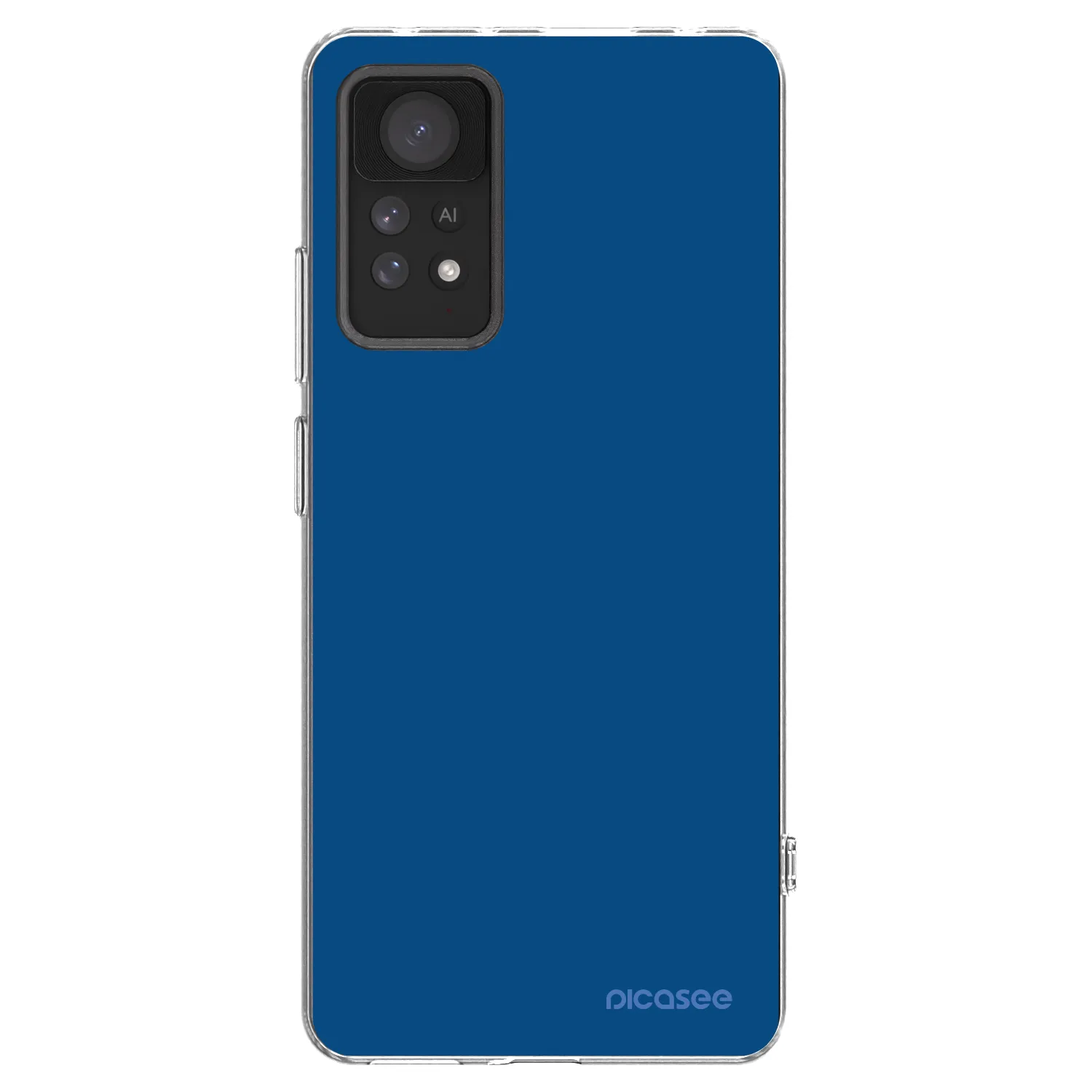 Picasee διαφανής θήκη σιλικόνης Xiaomi Redmi Note 11 Pro - Navy Blue