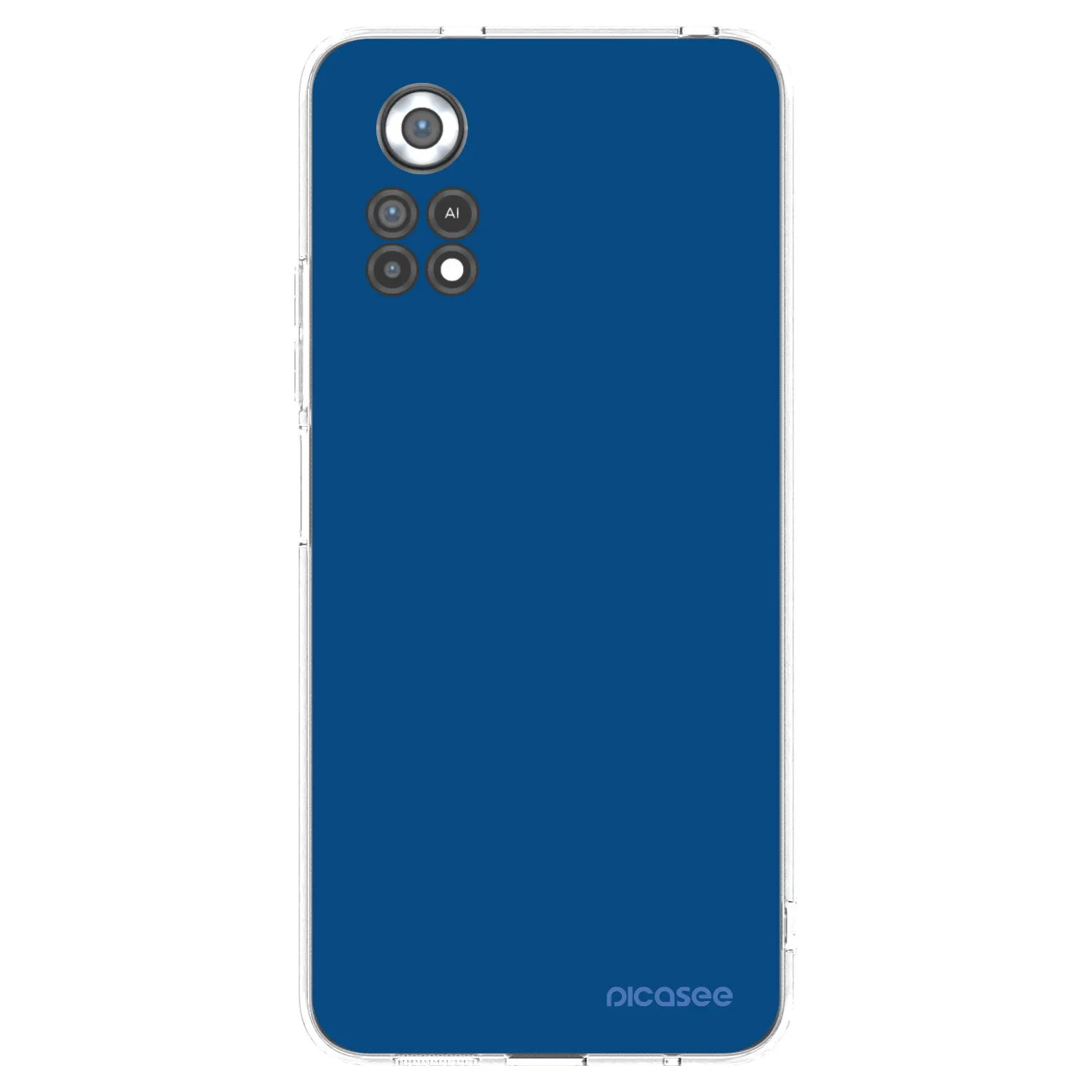 Picasee διαφανής θήκη σιλικόνης Xiaomi Poco X4 Pro 5G - Navy Blue