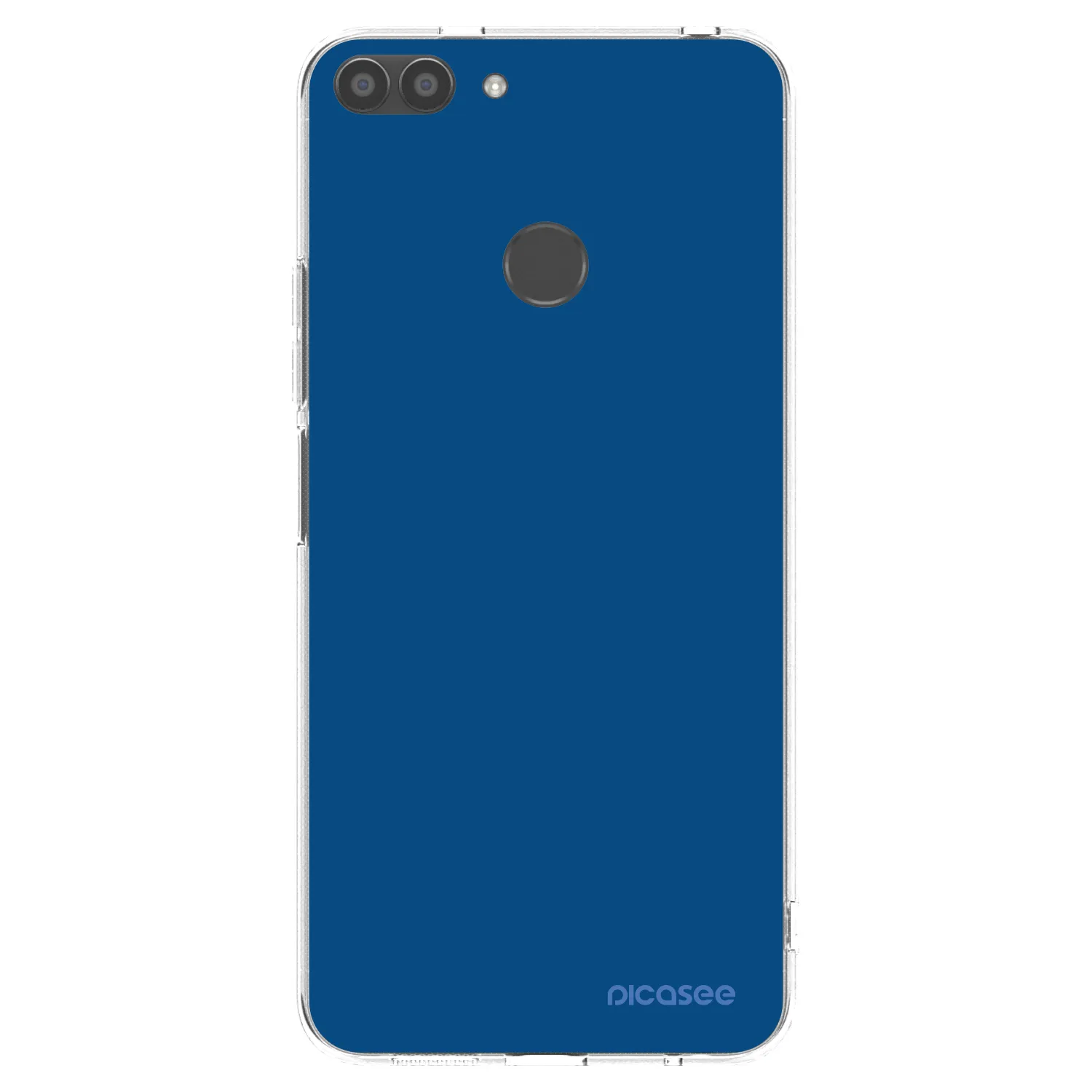 Picasee διαφανής θήκη σιλικόνης Huawei P Smart - Navy Blue