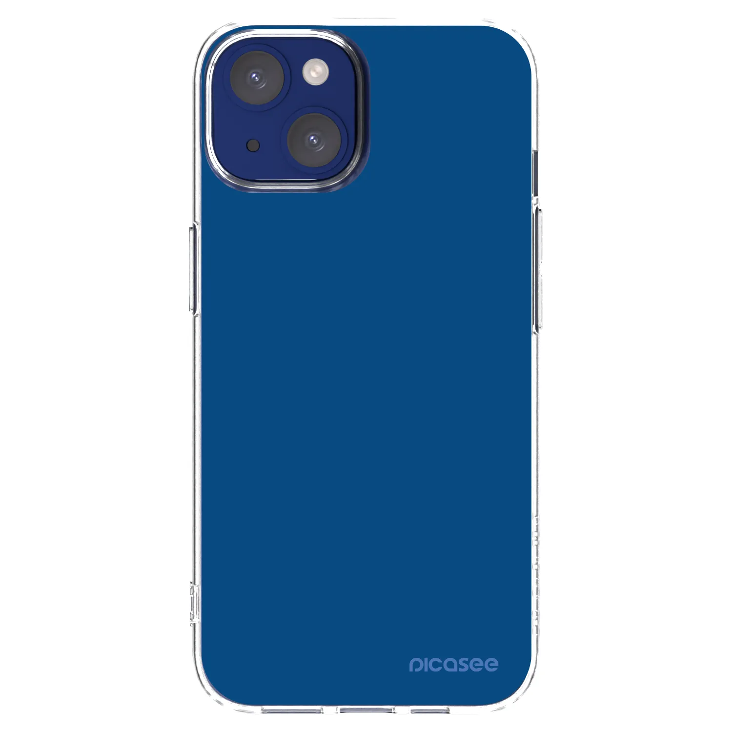 Picasee διαφανής θήκη σιλικόνης Apple iPhone 14 - Navy Blue