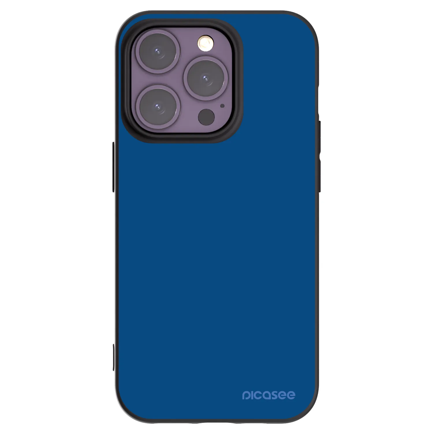 Picasee Μαύρη θήκη σιλικόνης για Apple iPhone 14 Pro - Navy Blue