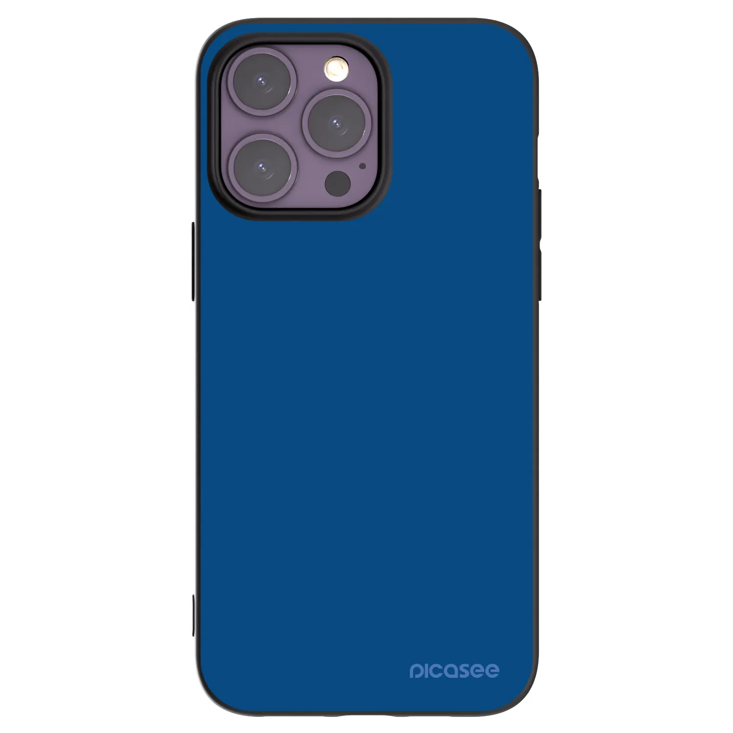Picasee Μαύρη θήκη σιλικόνης για Apple iPhone 14 Pro Max - Navy Blue