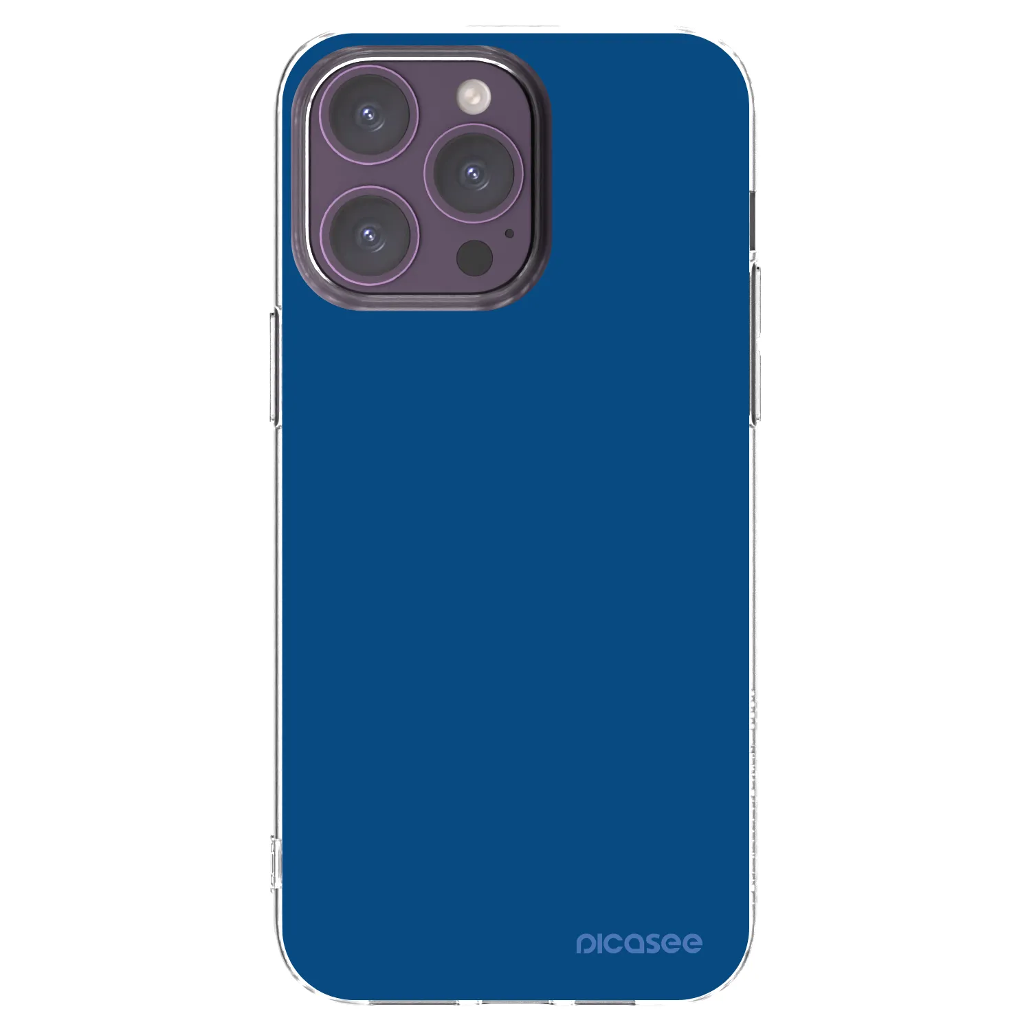 Picasee διαφανής θήκη σιλικόνης Apple iPhone 14 Pro Max - Navy Blue