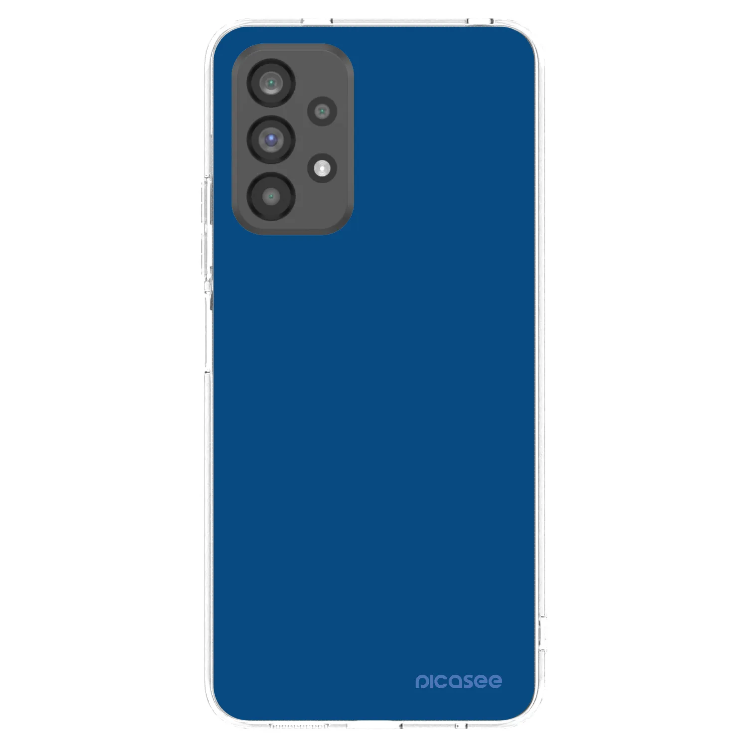 Picasee διαφανής θήκη σιλικόνης Samsung Galaxy A73 5G - Navy Blue