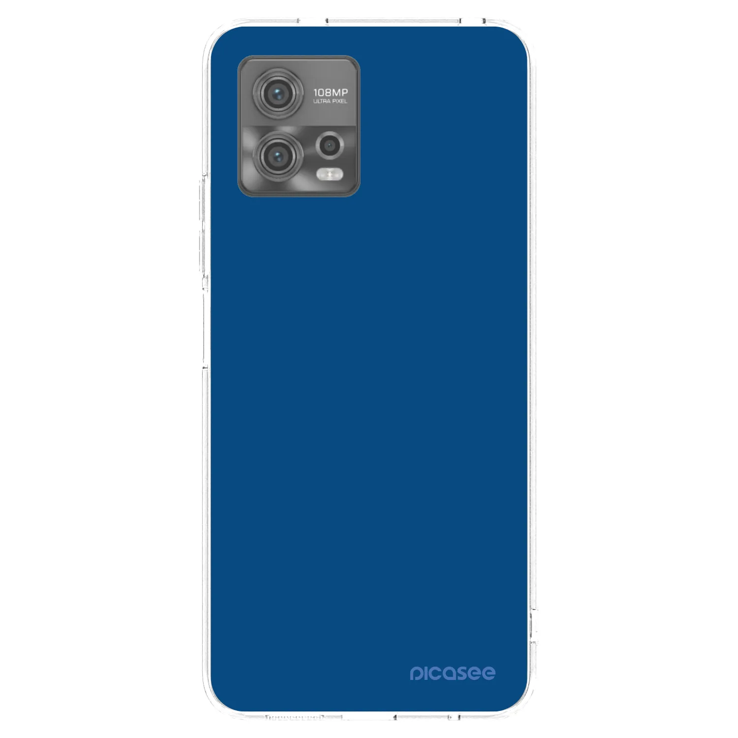 Picasee διαφανής θήκη σιλικόνης Motorola Moto G72 - Navy Blue