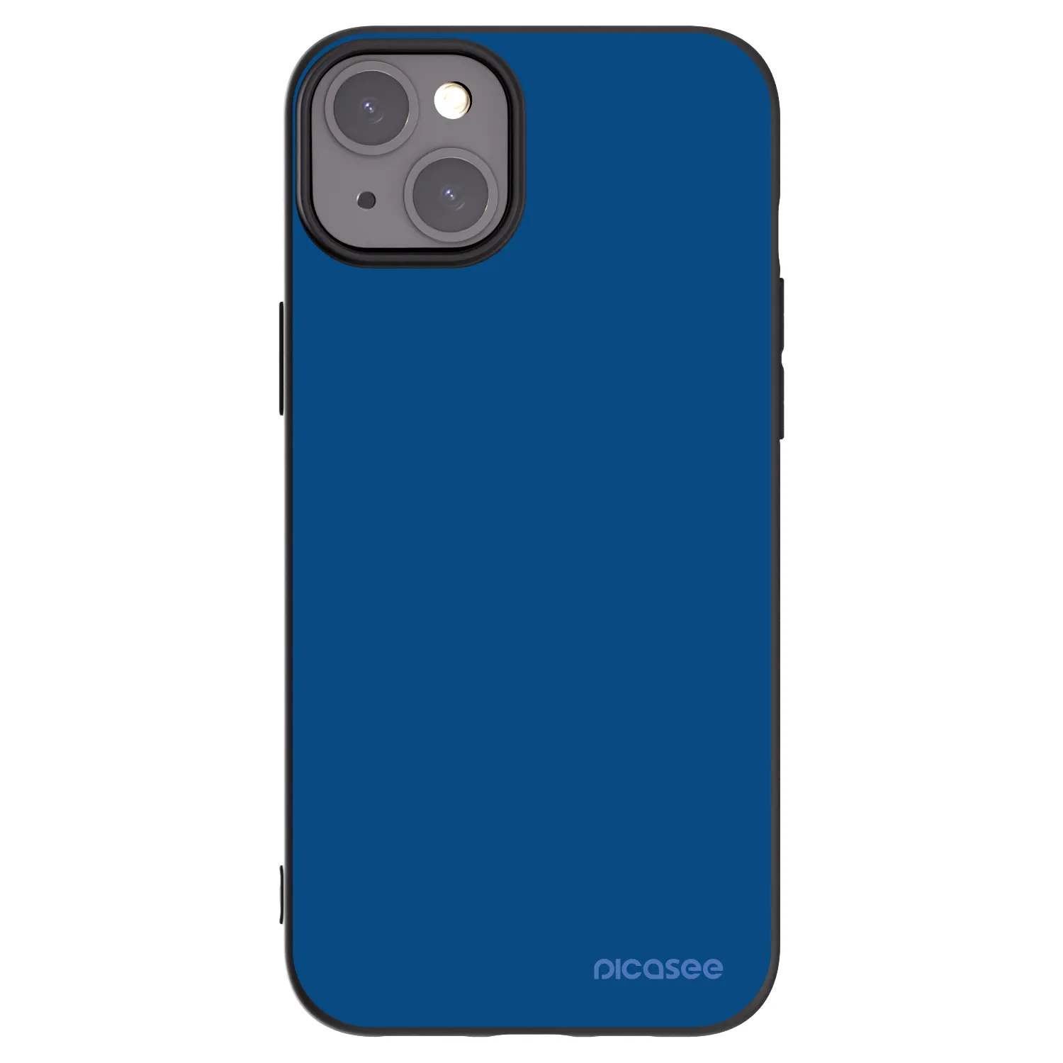 Picasee Μαύρη θήκη σιλικόνης για Apple iPhone 15 Plus - Navy Blue
