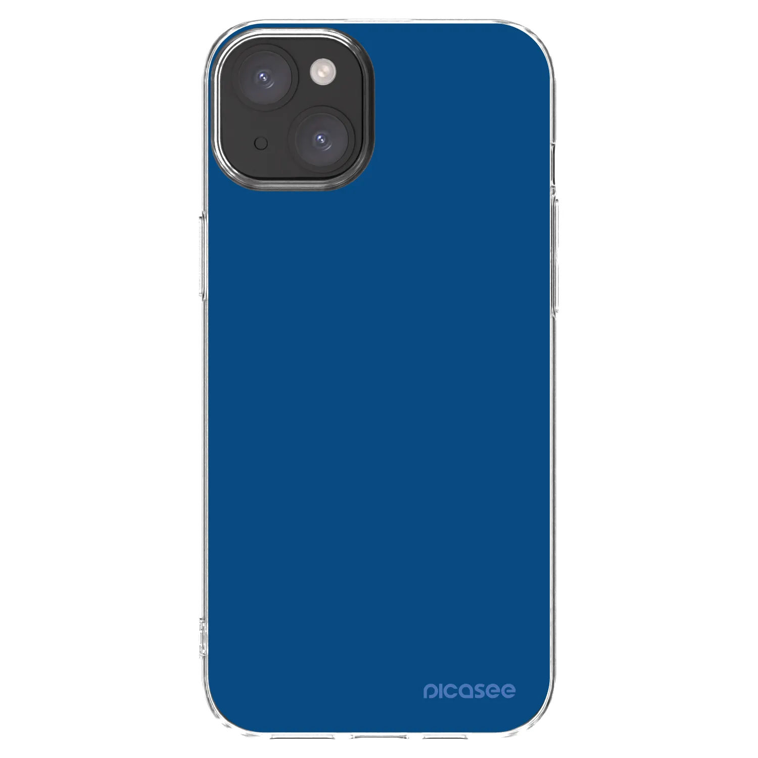 Picasee διαφανής θήκη σιλικόνης Apple iPhone 15 Plus - Navy Blue