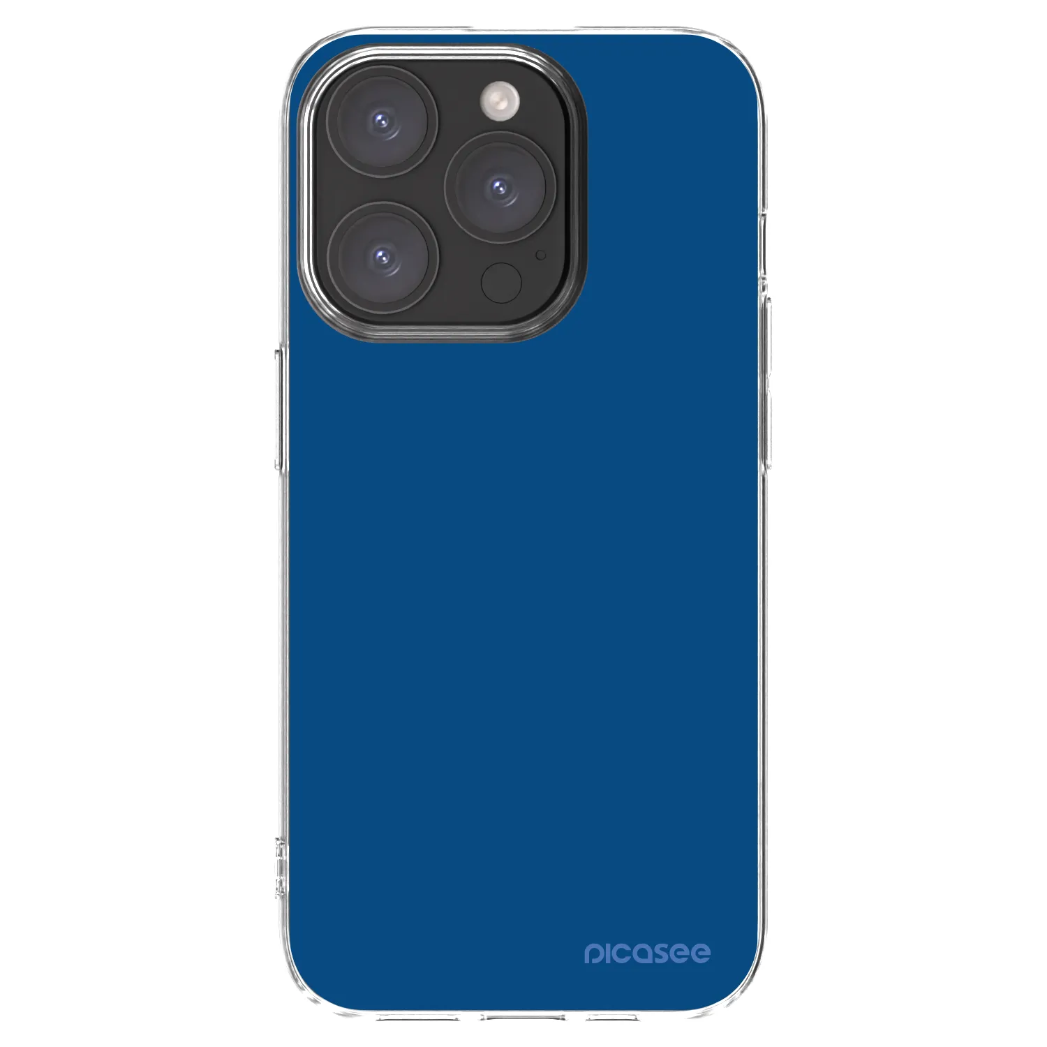 Picasee διαφανής θήκη σιλικόνης Apple iPhone 15 Pro - Navy Blue
