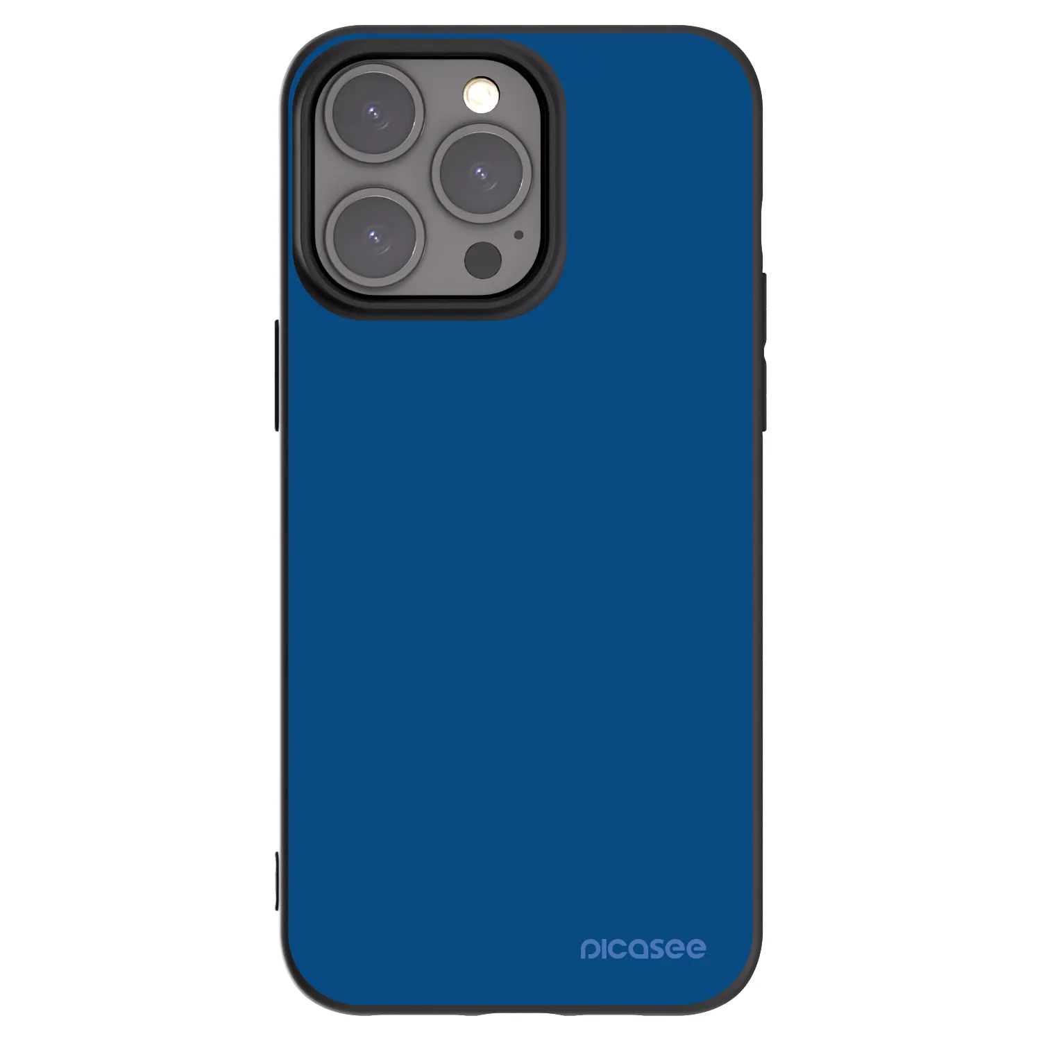 Picasee Μαύρη θήκη σιλικόνης για Apple iPhone 15 Pro Max - Navy Blue
