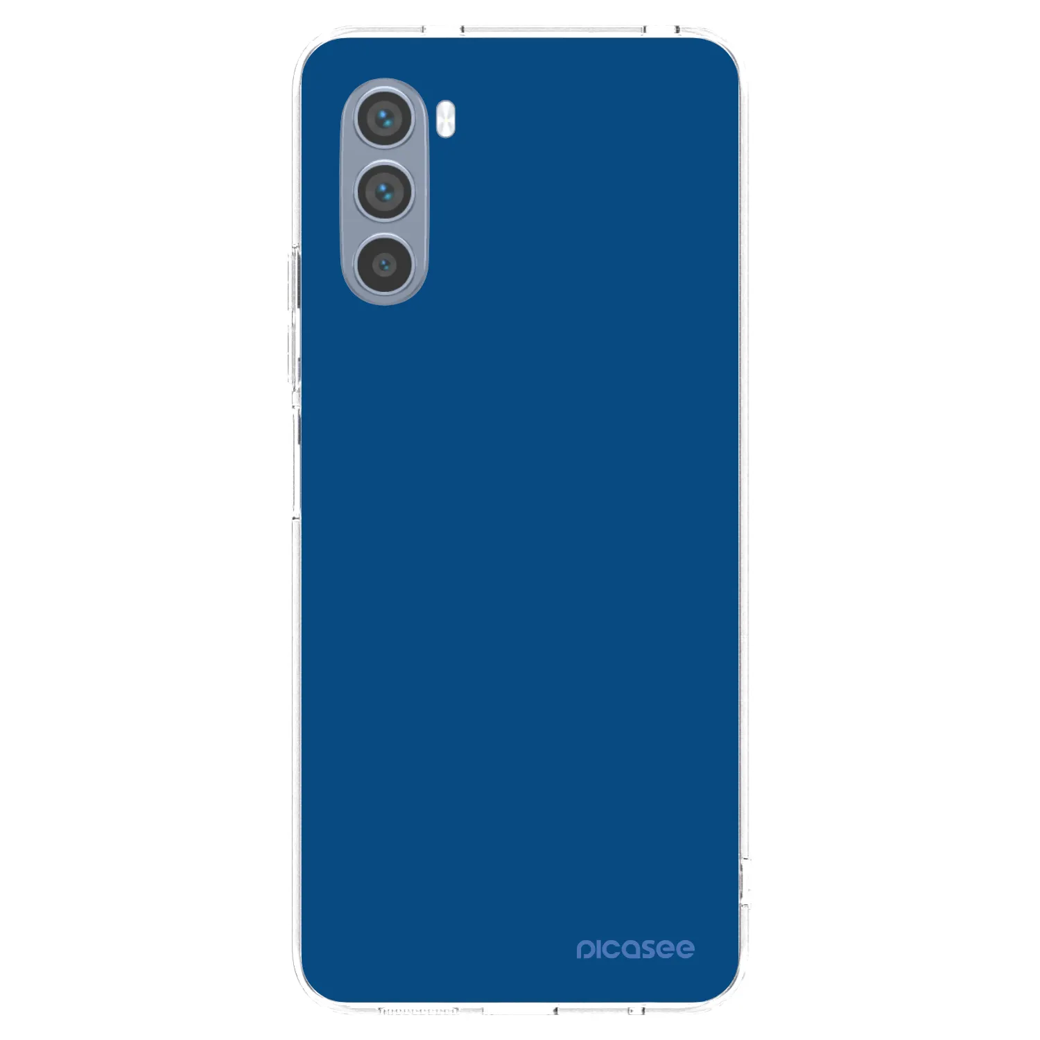 Picasee διαφανής θήκη σιλικόνης Motorola Moto G62 - Navy Blue