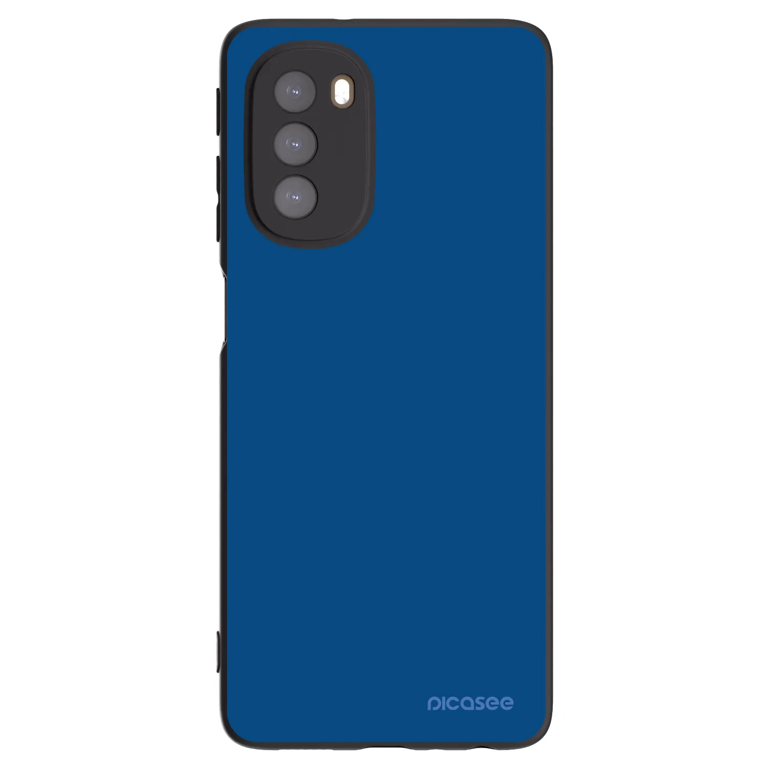 Picasee Μαύρη θήκη σιλικόνης για Motorola Moto G51 - Navy Blue