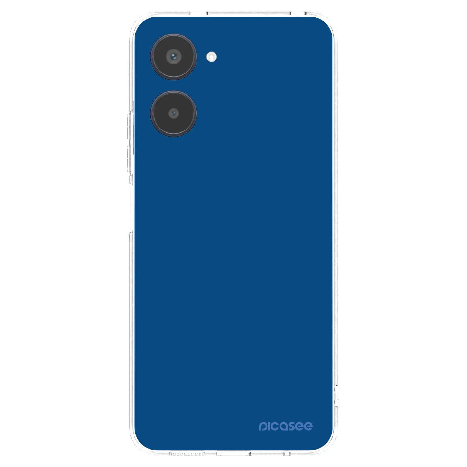Picasee διαφανής θήκη σιλικόνης Realme 10 4G - Navy Blue